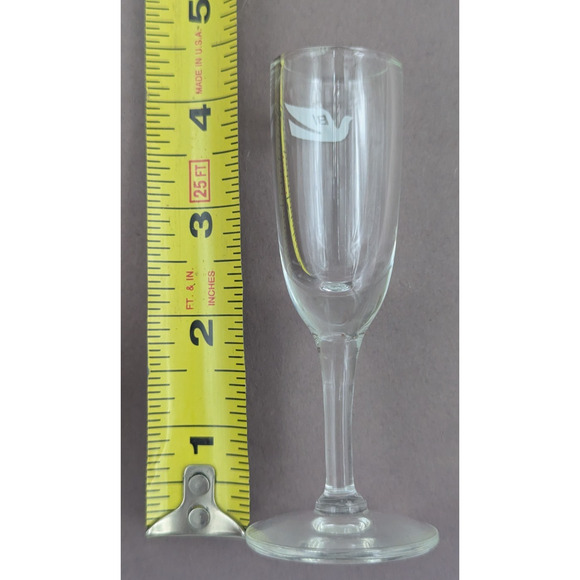 BRANIFF INTERNATIONAL DOVE LOGO AIRLINE CORDIAL SHOT GLASS - Picture 7 of 8
